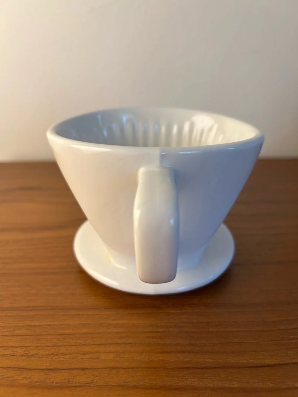 Sur La Table White Ceramic Coffee Dripper - Classic Pour Over